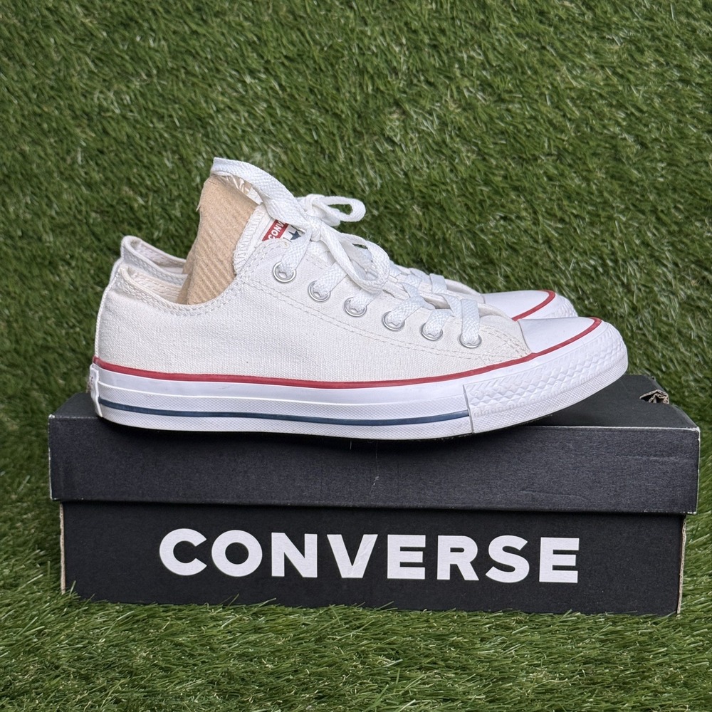 Converse Chuck Taylor All Star Low Sneakers Womens 7 White Canvas M7652C